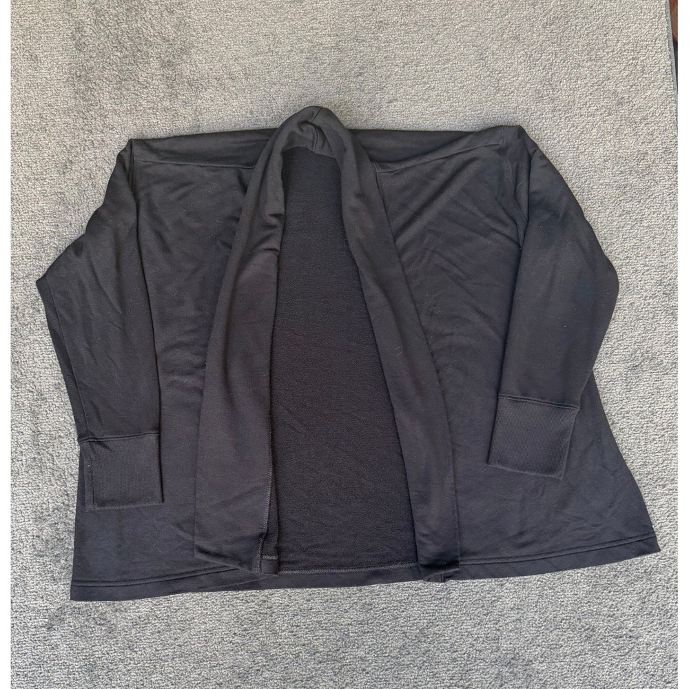 Old Navy Active Womens Black Live-In French Terry Open Front Cardigan Size M